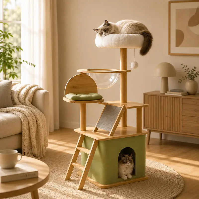 Arbre à chat Linéa 140 cm — Griffe d'Amour