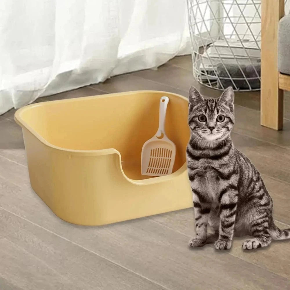 Grand bac à litière pour chat - Griffe d'Amour