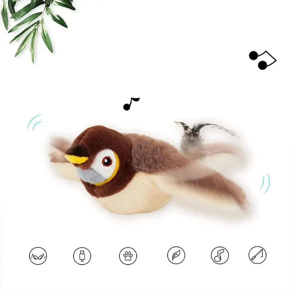 Jouet chat oiseau volant - Griffe d'Amour