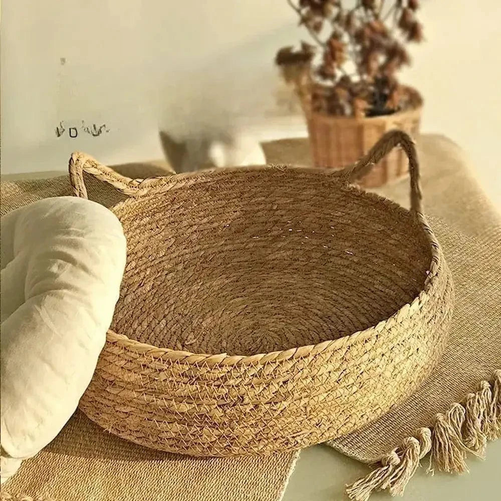Panier en osier pour chat - Griffe d'Amour