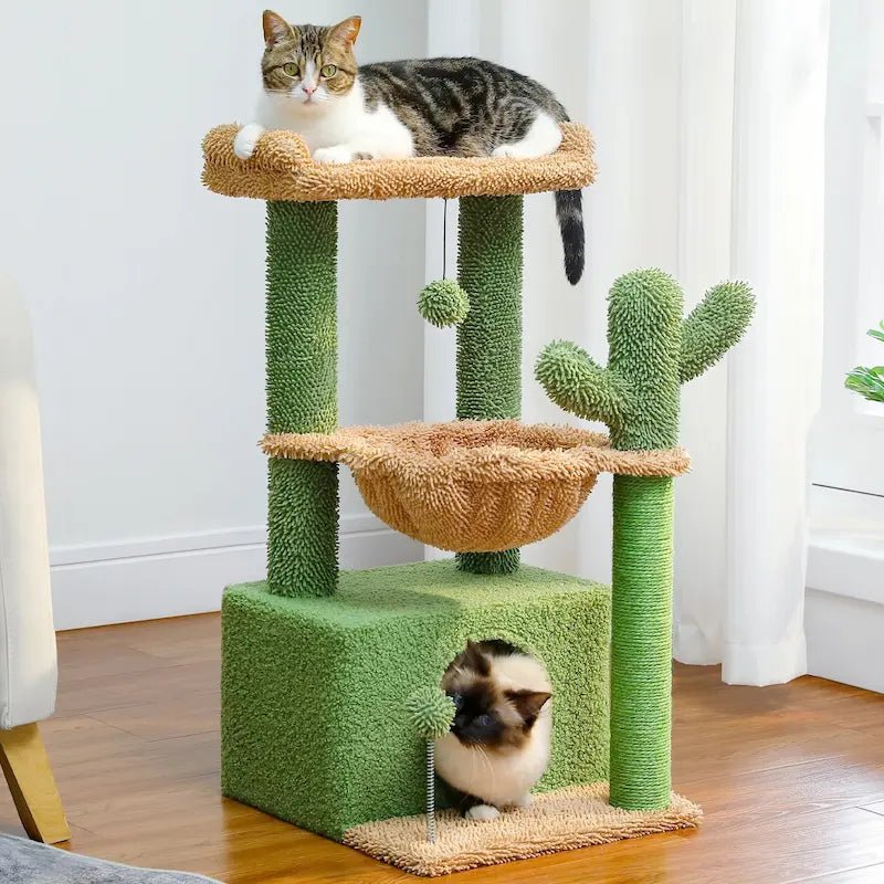 Arbre à chat 4-en-1 avec condos - Confort multi-niveaux | CozyClimb