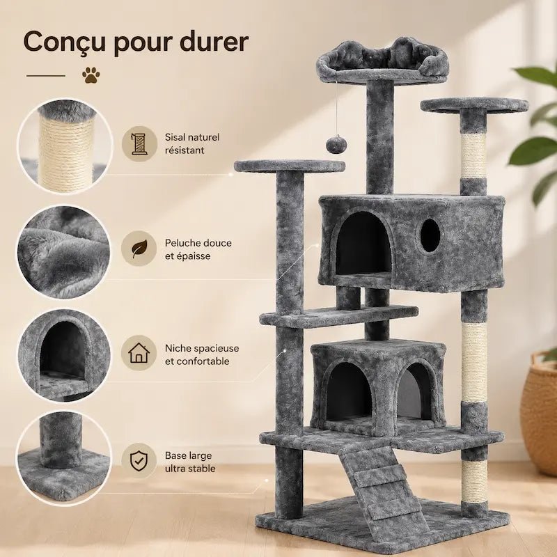 Arbre à chat avec échelle - Accès facile | Catitude
