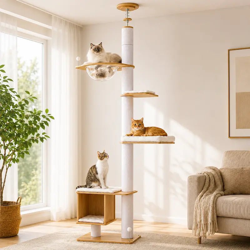 Arbre à chat du sol au plafond - Stable | CatVera