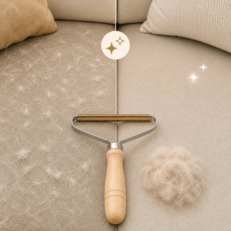 Brosse anti-poils chat