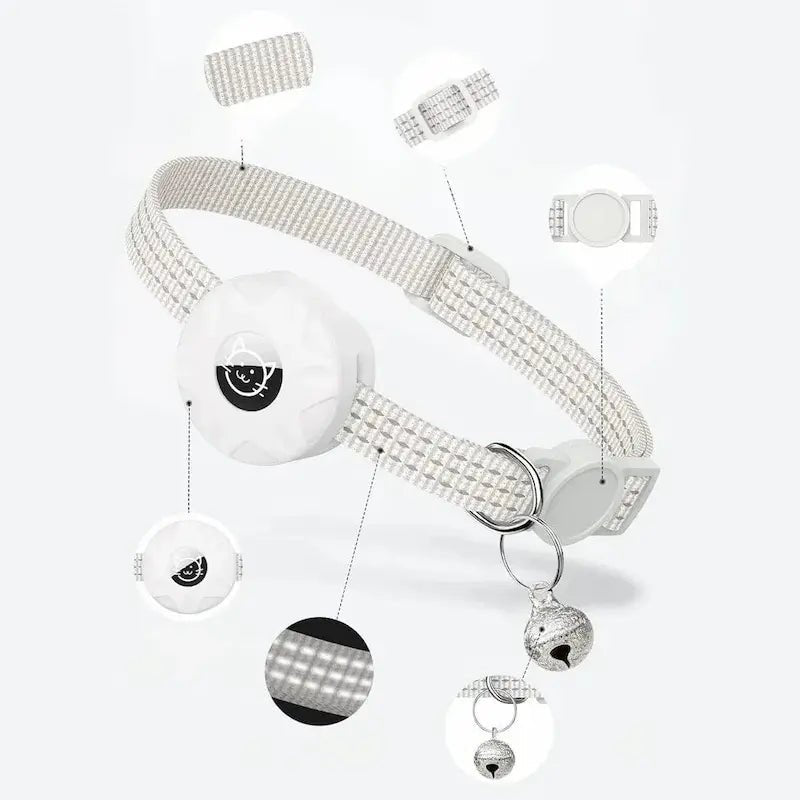 Collier GPS chat anti-étranglement - Airtag | Minouchip