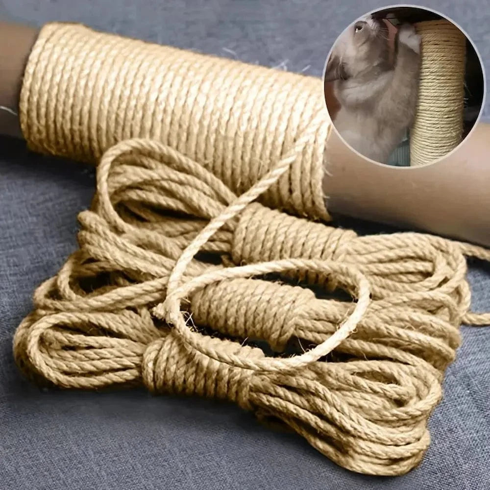 Corde en sisal 10m - Réparez facilement vos griffoirs Griffe d'Amour