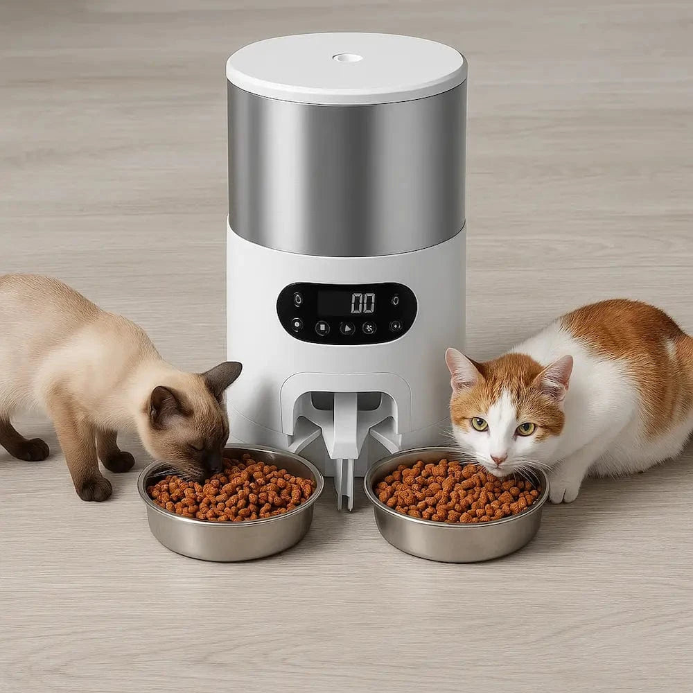 Distributeur croquettes 2 chats