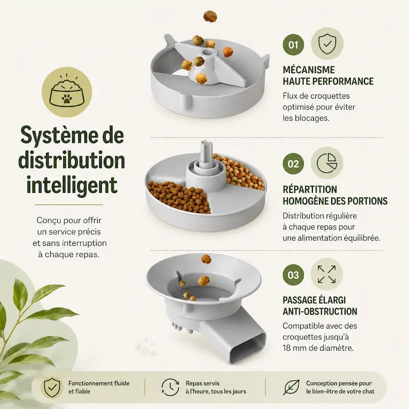 Distributeur de croquettes pour chat avec caméra | Petivue