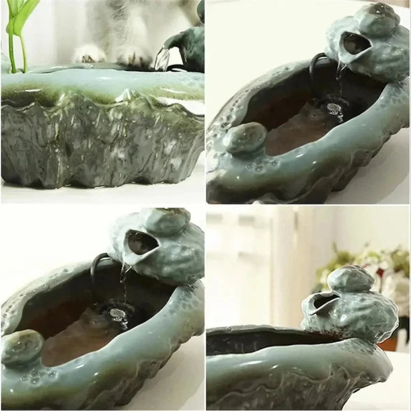 Fontaine à eau chat grenouille - Design ludique | FrogFlow