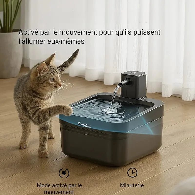 Fontaine chat anti-bactérienne - Barrière anti-germes | DownyPaws