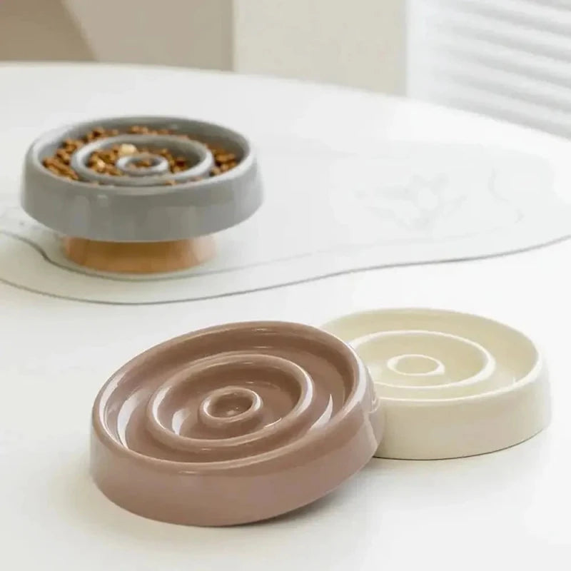 Gamelle anti-glouton chat céramique - Digestion lente | CeramSlow