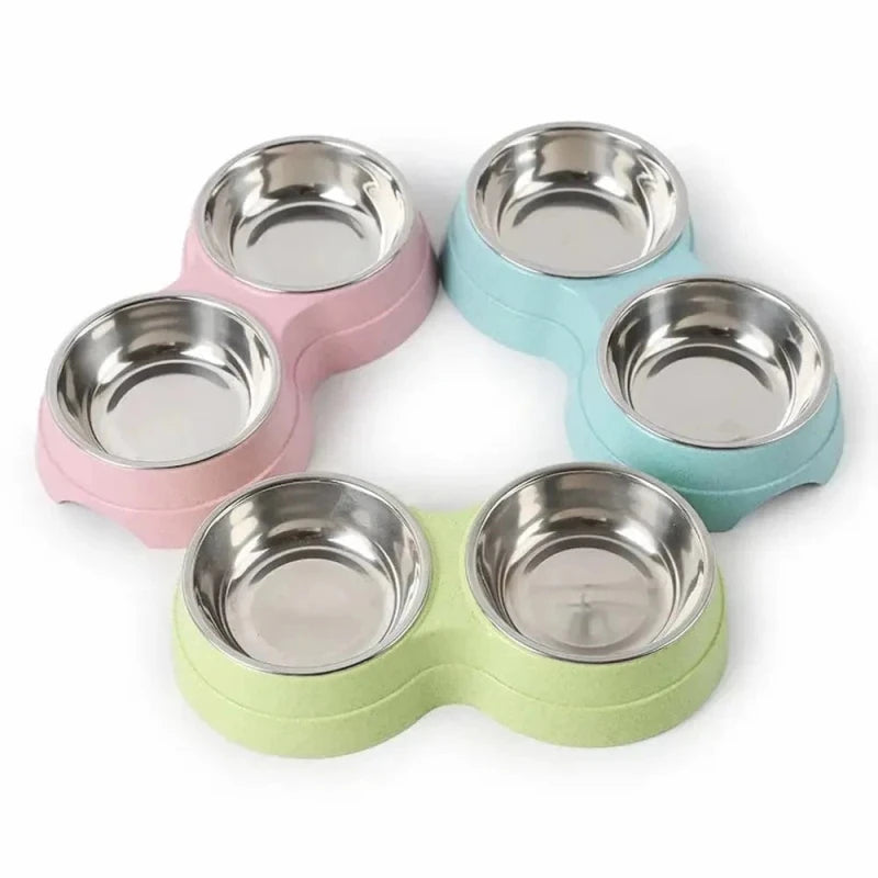 Gamelle double inox chat - Hygiène & durabilité | SteelDuo