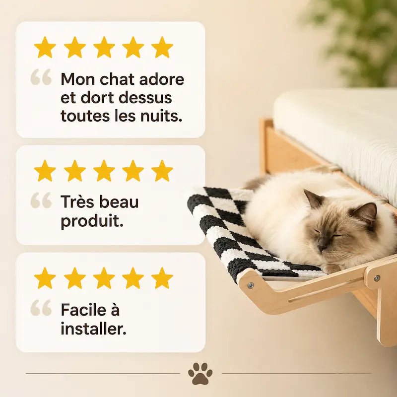 Hamac de lit pour chat - Cocoon discret | ZenNest