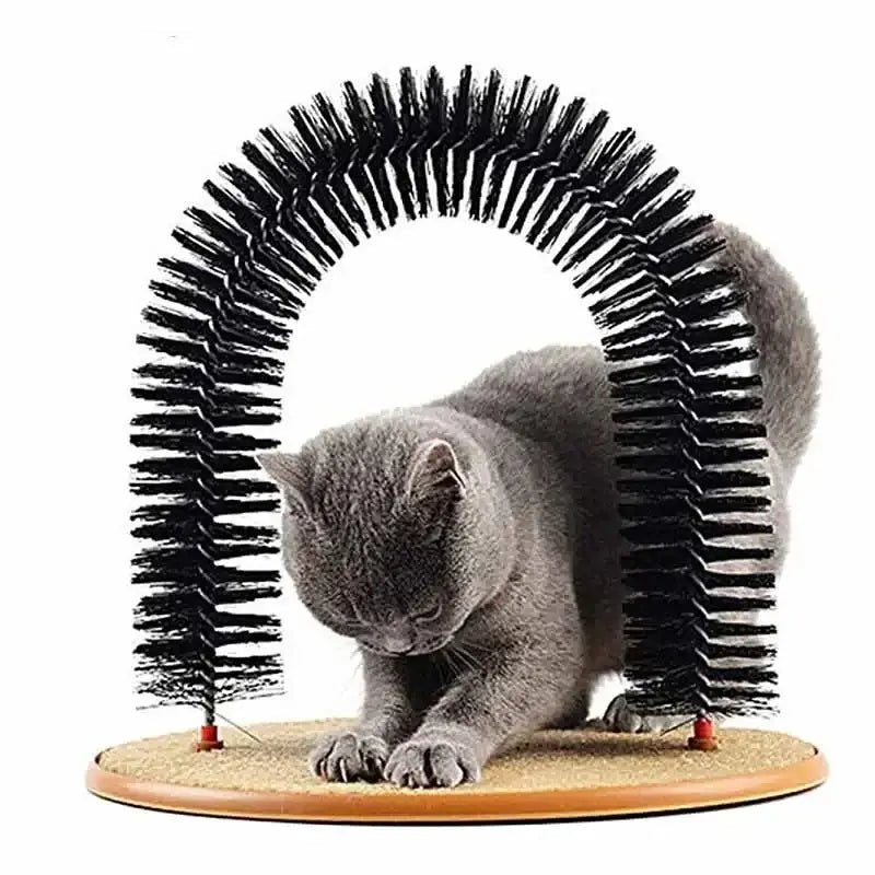 Jouet chat arc auto-grooming - Massage | DoucePatte