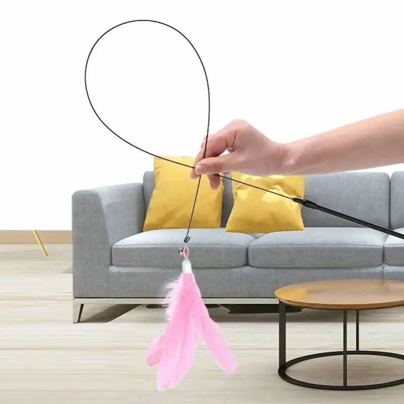 Jouet pour chat plume à ventouse - Amusement garanti | PlumeStick