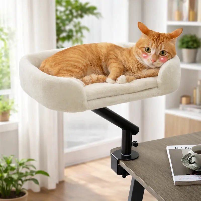 Lit de bureau pour chat – Support rotatif 360° | DeskCat