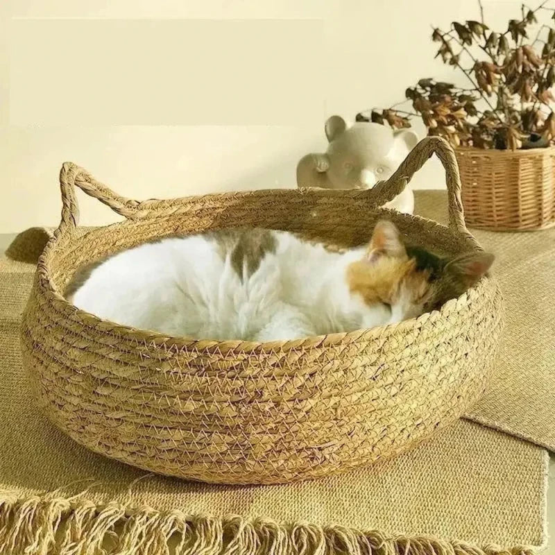 Panier en osier pour chat - Le confort au naturel | WickerCat
