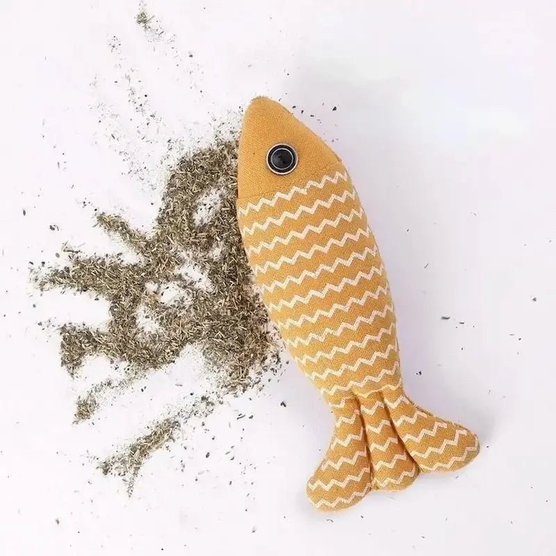 Peluche poisson herbe à chat - Effet irrésistible | CatNipFish