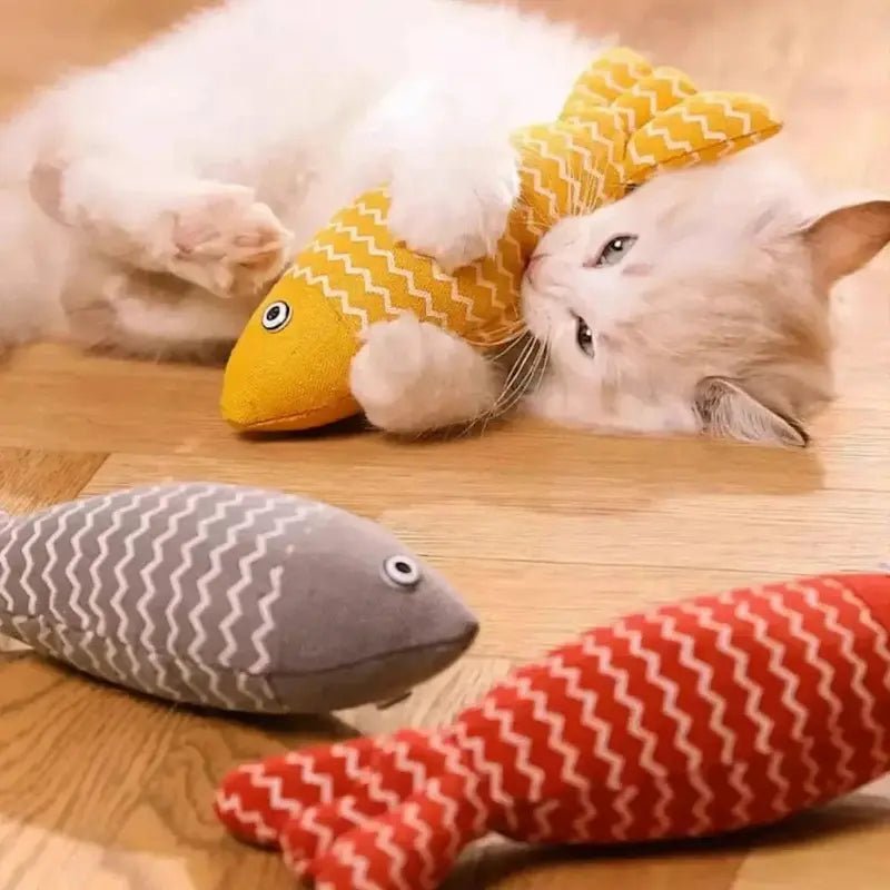 Peluche poisson herbe à chat - Effet irrésistible | CatNipFish