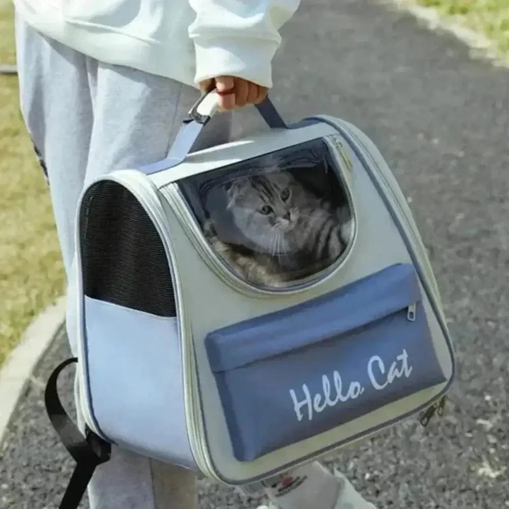 Sac à dos chat Hello Cat - Confort et design aéré Griffe d'Amour