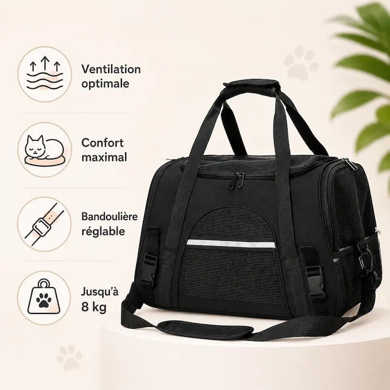 Sac de voyage pour chat - Déplacements sereins | TravelCat