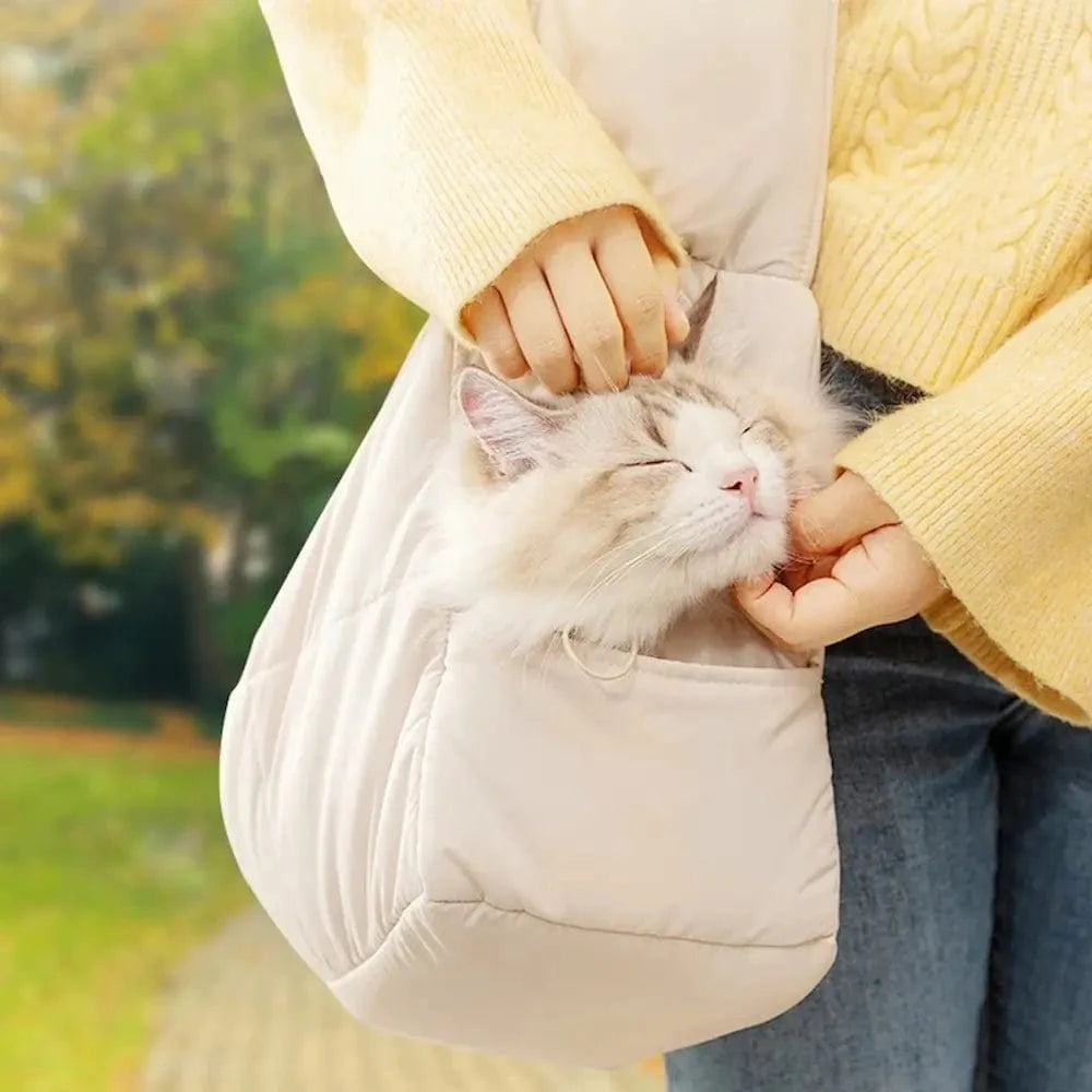 Sac transport chat bandoulière - Confort et mobilité Griffe d'Amour